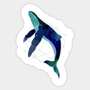 space whale Sticker